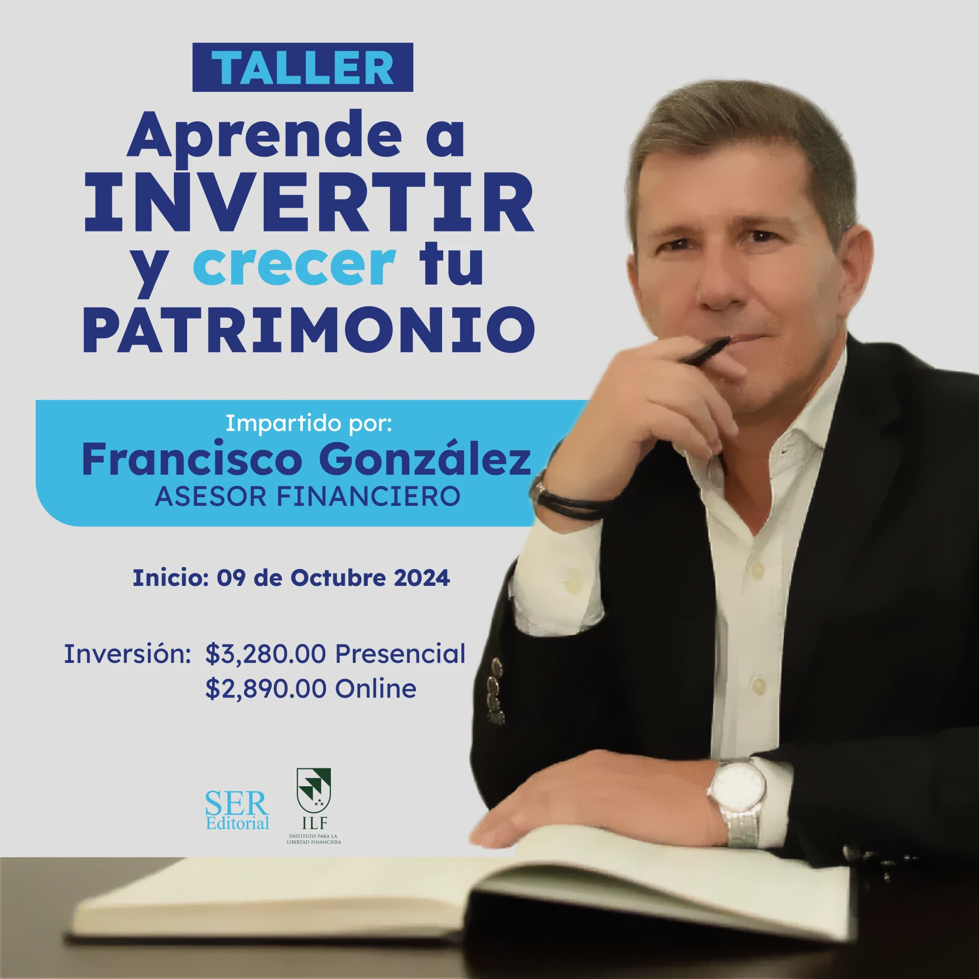 Taller Aprende a INVERTIR y crecer tu PATRIMONIO